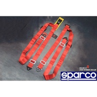 SAFETY BELT 2.00" 4POINT STREET SNAP IN SPARCO RED