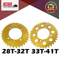 SSS REAR SPROCKET ALUMINIUM Y100 415 X 28T-41T