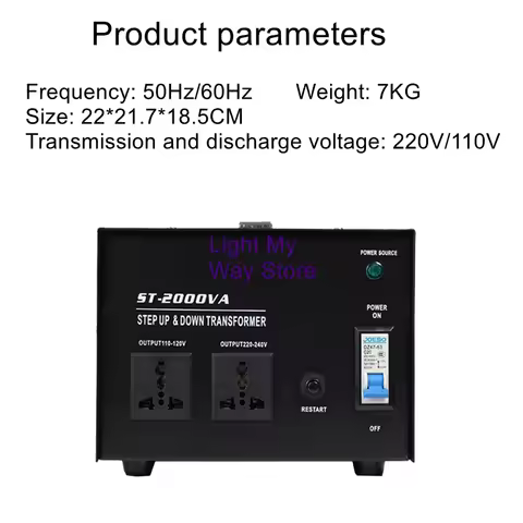 Power transformer 220V to 110V lift transformer 110v to 220v voltage converter