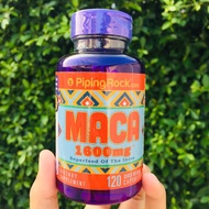 มาคาสกัด Maca 1600 mg 120 Quick Release Capsules (PipingRock®) Piping Rock