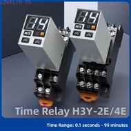 H3Y-2 Timer Relay Time Range 0.1s-99min ABS And Metal Construction Timing Module