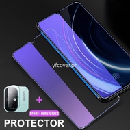 Redmi 12C Tempered Glass For Redmi Note 11s 10s 9s 9 10 11 12 Pro Max 5G 2 in 1 Anti Blue Ray Light Screen Protector Protective Glass Film