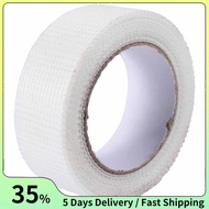 Self-adhesive white fiberglass mesh tape for cracks holes