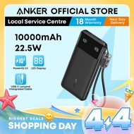 Anker Powercore Power Bank 10000mAh 22.5W Fast Charging USB C Cable Lanyard Portable Charger A1388