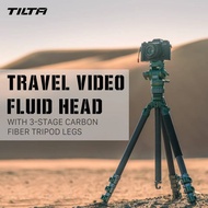 TILTA VT05 Tripod Travel Video Fluid Head with 3-Stage Carbon Fiber Tripod Legs (5KG) TT-VT05-FB