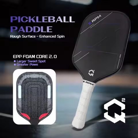 RPPM Q2 Original 1:1 Elongated Pickleball Paddle 14mm 16mm Multi-Zone Full EPP Foam Core USAPA Appro