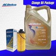 ACDelco Fully Synthetic 5W-40 Oil Change Package for Chevrolet Trailblazer / Chevrolet Colorado