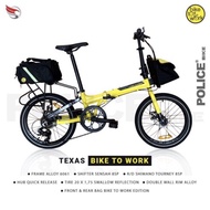 Sepeda Lipat Element Police Texas Yellow