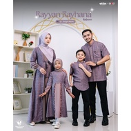 ATTIN - Rayyan Rayhana Twilight Mauve Attin 2025 Sarimbit/ FAMILY SARIMBIT/ - IED SERIES FAMILY SET 