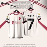 2025 เสื้อฟุตบอล ทีมลิเวอร์พูลเยือนล่าสุดปี NEW JERSEY 25/26 เกรดแฟนบอล เสื้อลิเวอร์พูล Football Pla