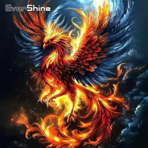 Evershine 5D Diamond Painting Phoenix Animal Pattern for Adults Beginners DIY Embroidery Picture Rhi
