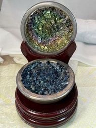 💎彩色/藍色鉍礦/鉍晶聚寶盆孖寶 .0223
