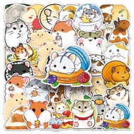 50 Piece Cute Hamster PD Stickers Waterproof DIY For Phones Laptop Car Sticker Creative Home Decal