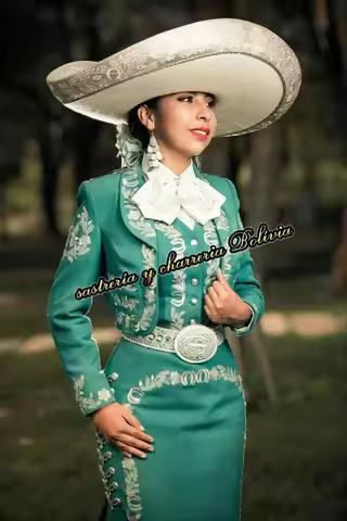 Jade Green Vintage Mermaid Evening Dresses with Long Sleeve Jakcet Traje Mexicano Lace Embroidery Ou