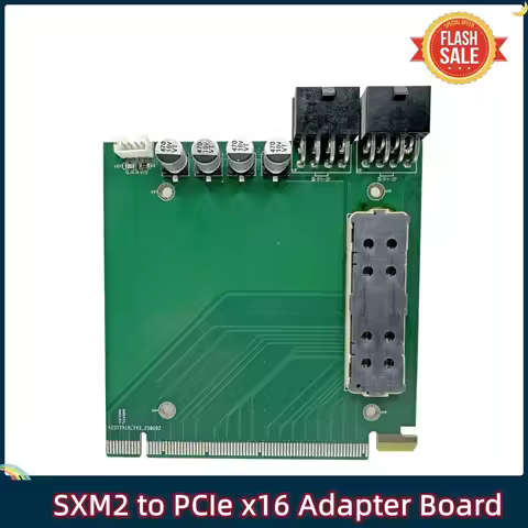 For Tesla V100 SXM2 to PCIe x16 Adapter Card Adapter Board | Supports 16GB & 32GB | Passive Cooling,