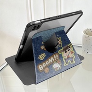 For iPad mini 7 6 5 4 8.3" 7.9" A17 Pro Clear Acrylic Tablet Protective Case Fashion Painted Pattern