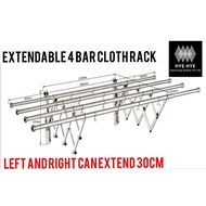 EXTENDABLE 3 or 4 BAR CL0TH RACK / RACK SIDAI BAJU/WALL MOUNTED RACK