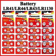 [SG Seller] Panasonic LR44 SR44SW A76 AG13 LR41 SR41SW AG3 LR1130 LR54 AG10 LR43 AG12 Button Battery