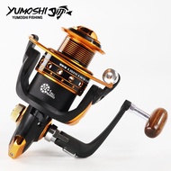 Yumoshi Spinning Fishing Reel 12BB + 1 Bearing Balls 500-9000 Series Metal Coil Spinning Reel Boat R