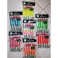 Termurah umpan pancing cumi udang udangan seawood harga perpack/5pcs