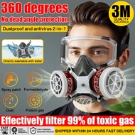 [3m mask 100% Breathable] Gas mask 6502-7 in 1 dust mask respirator mask topeng gas beracun mask n95