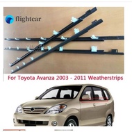 （FT）4PCS For chrome Toyota Avanza 2003 2004 2005 2006 2007 2008 2009 2010 2011 Weatherstrip Window Seal , chrome Car Window Moulding Trim