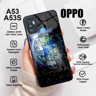 Softcase OPPO A53 4G A53S 4G Case PUZZLE Casing hp Oppo A53 A53S Glossy TPU Silicone Case