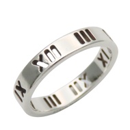 แหวน Atlas จาก Tiffany & Co. ทำจากเงินสเตอร์ลิง 925 น้ำหนักประมาณ 2.3 กรัม [มือสอง]