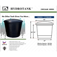 CT 600G NYLEX POLY WATER TANK N500 (70" X 59") [ CT500/600 ] KLANG VALLEY ONLY