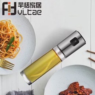 Fit Vitae羋恬家居 不鏽鋼按壓式透明噴油瓶/料理調味噴霧瓶