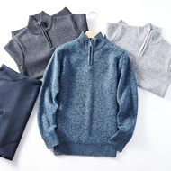 sweater turtleneck zipper half zip sweater half zipper sweater Keep Warm StylishAutumn Winter Men's 
