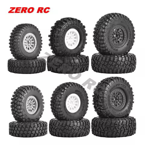 Nylon 1.9 Beadlock Wheels Crawler And Rubber Tires 105-120mm Diameter For 1/10 RC CAR AXIAL SCX10 JE