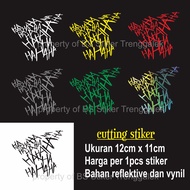 Cutting Sticker Joker Ha ha ha haha visor motorcycle helmet body car glass Waterproof