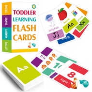 Early Childhood Education Flash Card Flash Cards Learning Word Shape Color Number English Letter Car
