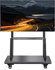 TV stands Floor Standing Universal Rolling TV Cart Stand With Wheels &amp; Storage, Fits 32-75Inch Plasma Flat Screen TVs, Adjustable Height, Living Room Bedroom beautiful scenery