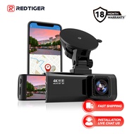 REDTIGER F7NS 4K UHD 2160P Dash Cam, Front Camera, Wi-Fi, GPS, Night Vision, WDR,  24H Monitor