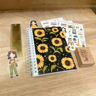 Sunflower Pattern Sticker Book, Reusable Book, Sticker Release Paper Book | SBL002 | Paperaicashop