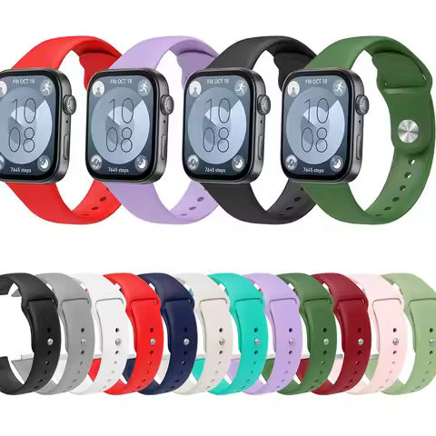 Silicone Watch band Strap For Huawei Watch Fit 3 Replacement Accessories Sports Wristband Correa Bra