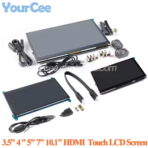 HDMI Capacitive Touch Screen LCD Display Module 3.5" 4" 5" 7" 10.1" inch 1024*600 800*480 for Raspbe
