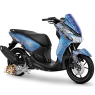 Decal Stiker Full Body Motor yamaha LEXI 125 - Batik Megamendung
