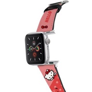 SANRIO-Apple Watch皮革錶帶-波點系列-HELLO KITTY