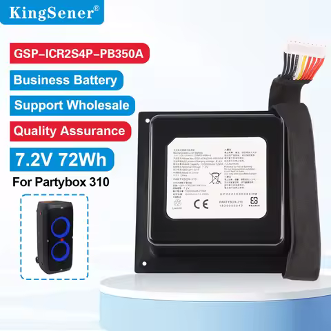 10000mAh Rechargeable Battery GSP-ICR2S4P-PB350A For JBL PartyBox 310 Bluetooth Speaker 7.2V 72Wh