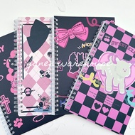 [GW] 1pcs A5 Spiral Book Cat Motif Black Cat Notebook Journal