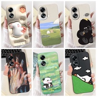 For OPPO A58 4G Casing CPH2577 Cute Rabbit Panda Duck Soft Silicone Shockproof Phone Cover For OPPO 