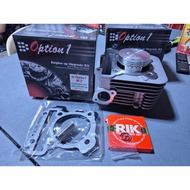 Option1 Cylinder Block 59mm Mio i125 / M3 Steel Bore