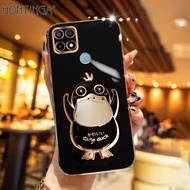 Hontinga Ốp Lưng Cho OPPO A16 A16E A16K A17 A15S A15 A17 Oppoa15s Ốp Lưng Có Giá Đỡ Gấp Gọn Vịt Ốp L