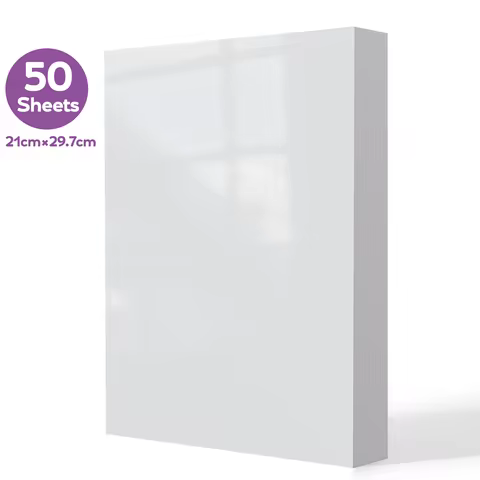 HUSPER A4 Double-Sided Glossy Photo Paper 50 Sheets 120/140/160/180/200/240/260/300gsm for Inkjet Pr