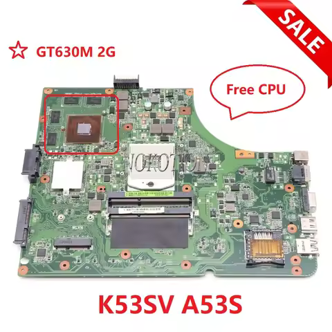 NOKOTION Main board For Asus K53SV K53SJ K53SM K53SC K53S X53S A53S Laptop Motherboard With GT540M G