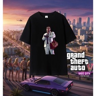T-shirt Casual Short Sleeve Printed Grand Theft Auto GTA 6 Loose Printing For Men And Women