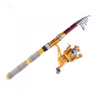 2.4M 7.87FT Portable Telescope Fishing Rod Travel Spinning Fishing Pole H10184